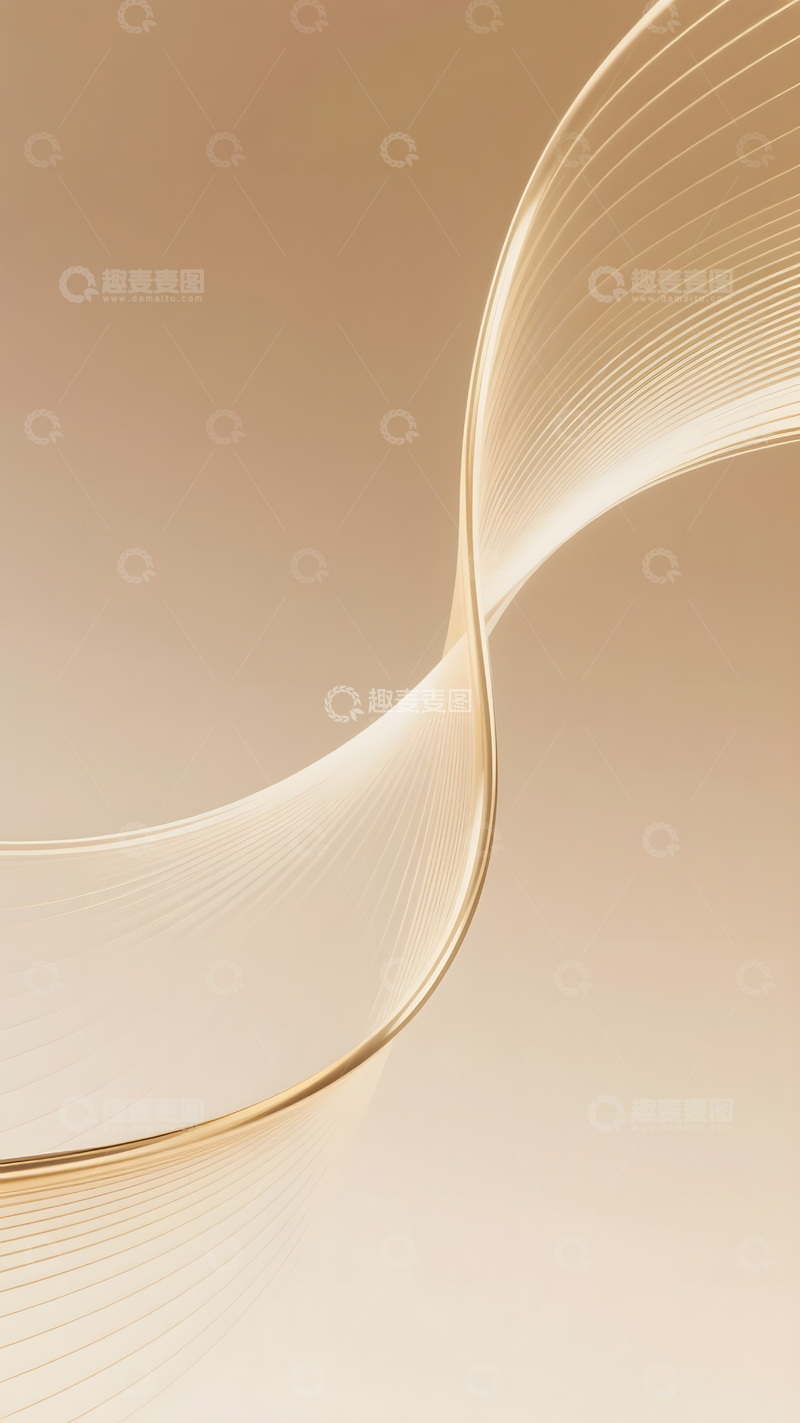 高清大图下载【趣麦麦图】简约大气金色线条商务背景