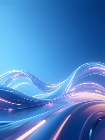 蓝色炫彩科技海报背景图