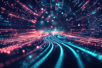 发光的科技线条背景