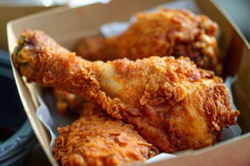 一盒子炸鸡腿