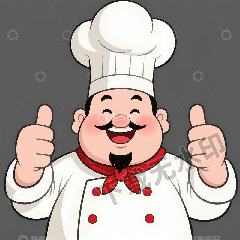 高清大图下载【趣麦麦图】一位卡通厨师