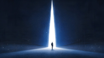 人物思维海报科技创意艺术背景