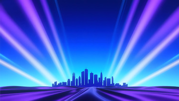 梦幻城市商务会议背景图