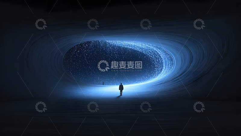 高清大图下载【趣麦麦图】-人物思维海报创意艺术背景