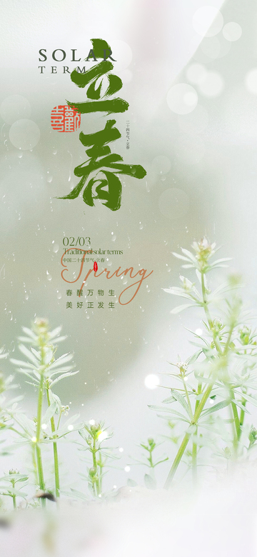 立春二十四节气海报