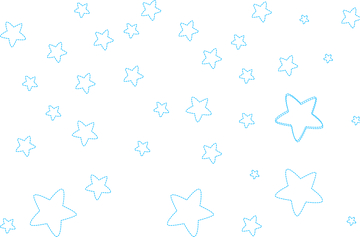 矢量卡通线条星星