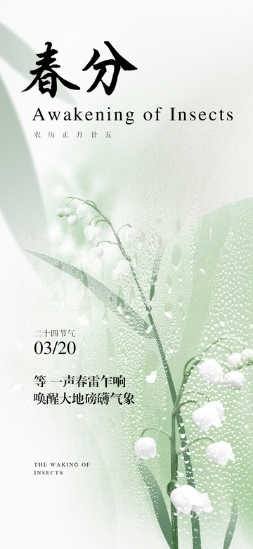 春分二十四节气 海报