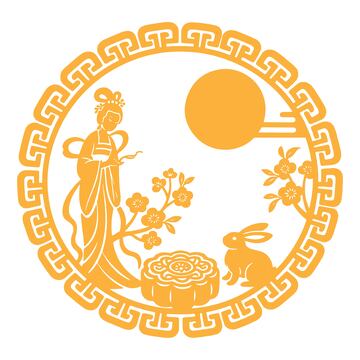 中秋节节中式剪纸