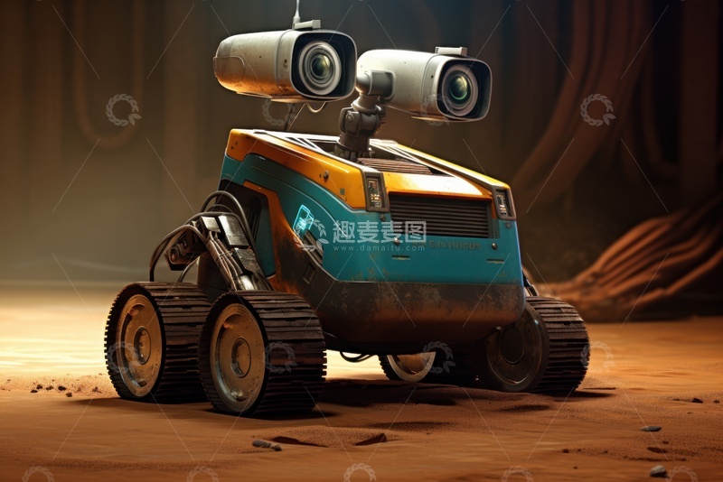 高清大图下载【趣麦麦图】未来的科技机器人