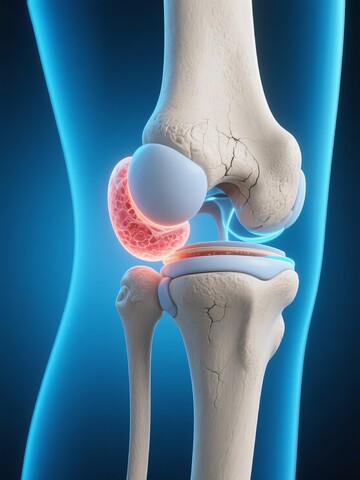 大腿骨头关节炎症透视图