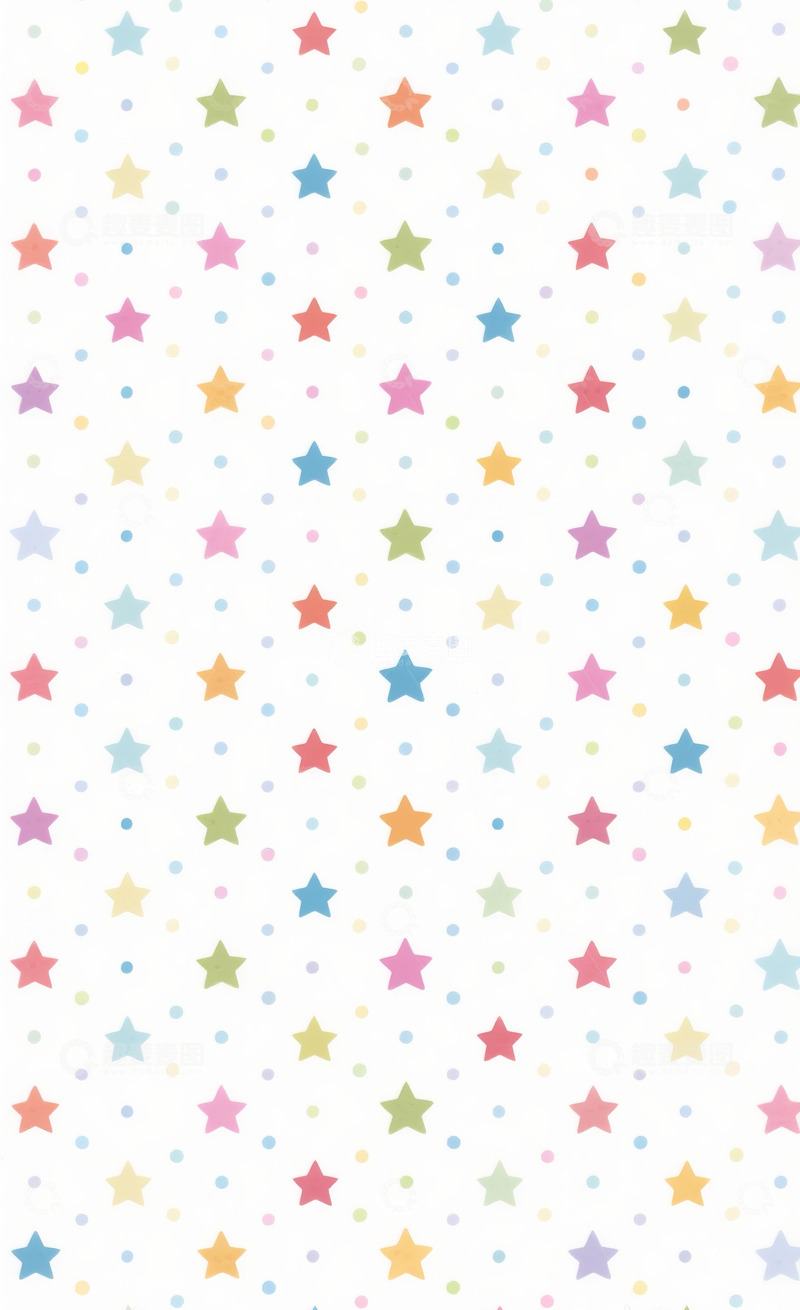 彩色五角星底纹