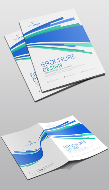 蓝色大气企业画册封面