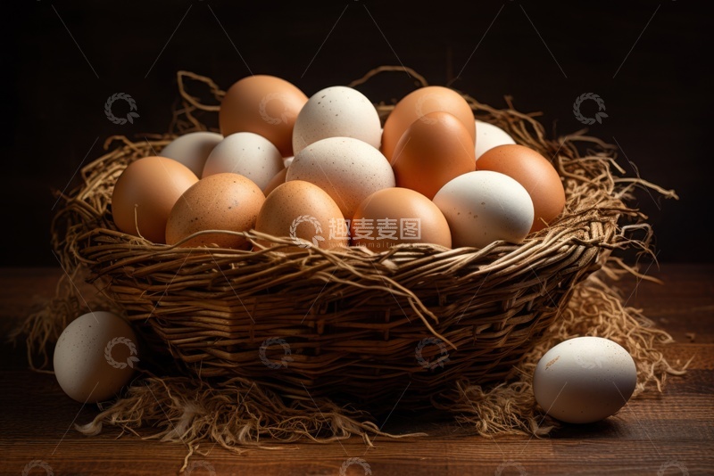 高清大图下载【趣麦麦图】一篮子鸡蛋美食