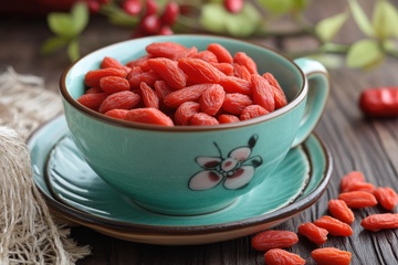 一碗红色的枸杞