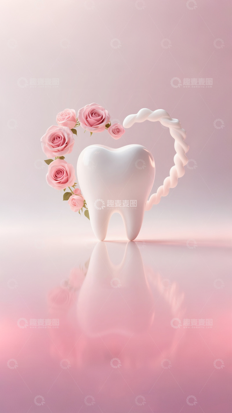 高清大图下载【趣麦麦图】牙科口腔情人节02