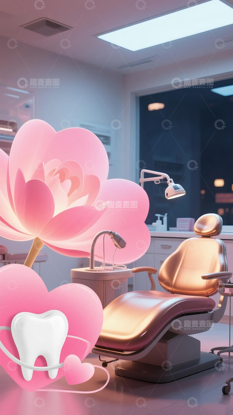 高清大图下载【趣麦麦图】牙科口腔情人节07