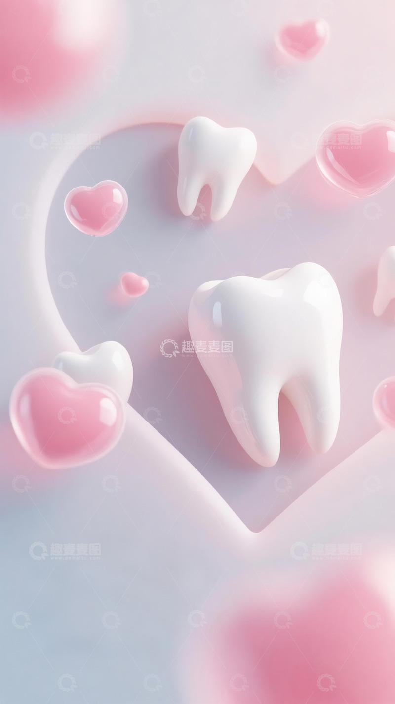 高清大图下载【趣麦麦图】牙科口腔情人节04