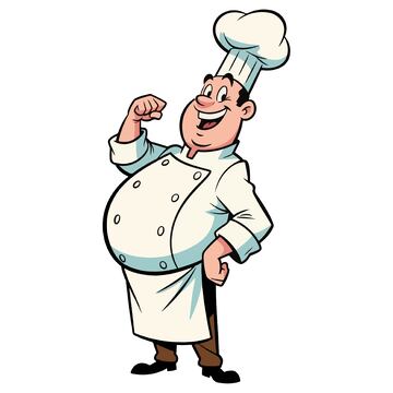 矢量卡通人物厨师