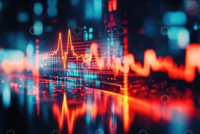 高清大图下载【趣麦麦图】-商务股市起伏折线