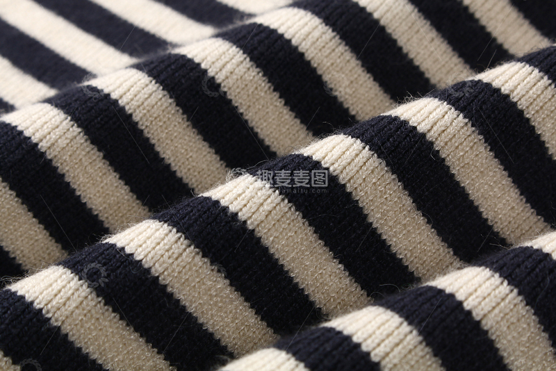 高清大图下载【趣麦麦图】实景拍摄服装面料特写条纹布料