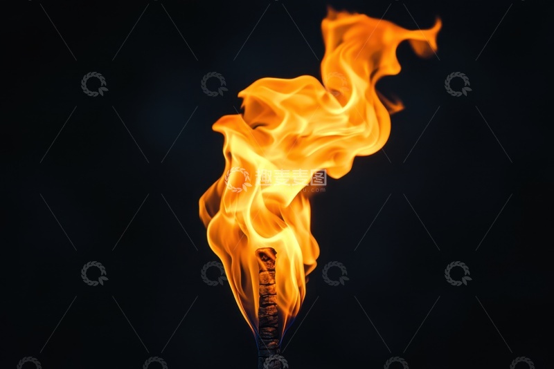 高清大图下载【趣麦麦图】黑暗中燃烧的火炬