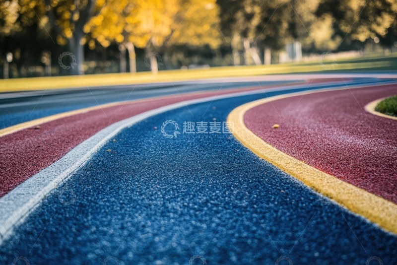 高清大图下载【趣麦麦图】校园里的跑道