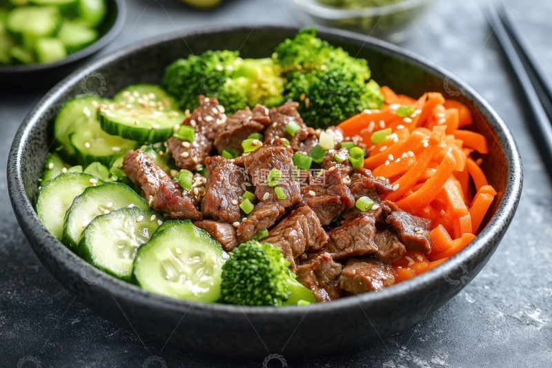 高清大图下载【趣麦麦图】一盘美味的减脂餐