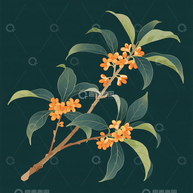 高清大图下载【趣麦麦图】金秋桂花香万里6