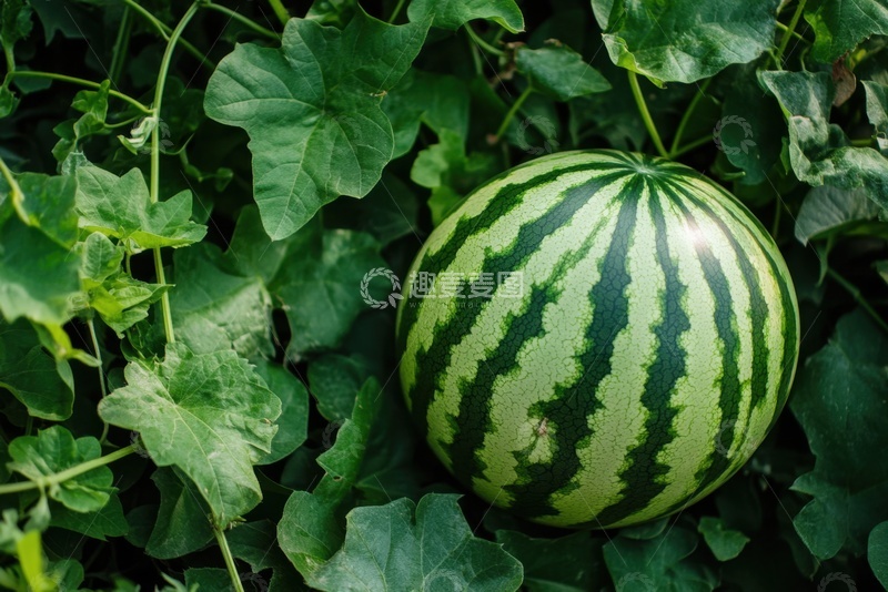 高清大图下载【趣麦麦图】西瓜地里的西瓜