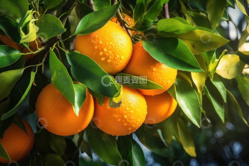 高清大图下载【趣麦麦图】橙子园里的橙子