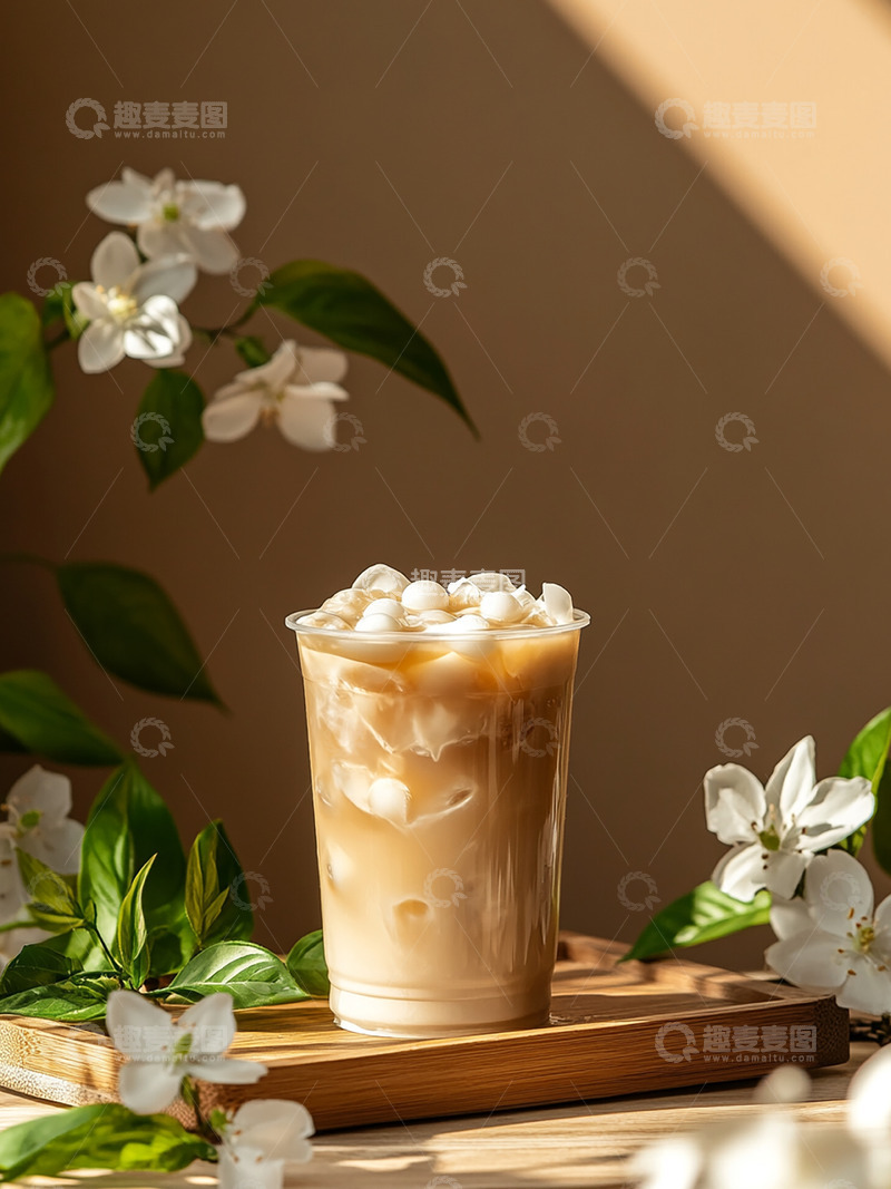 高清大图下载【趣麦麦图】珍珠奶茶场景图