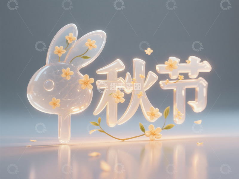 高清大图下载【趣麦麦图】中秋节文字素材2