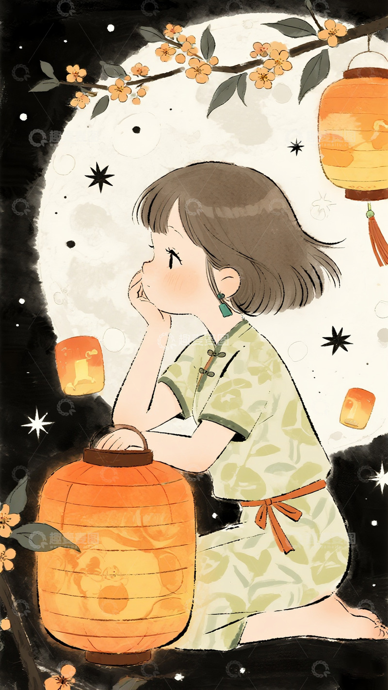 高清大图下载【趣麦麦图】中秋节壁纸3