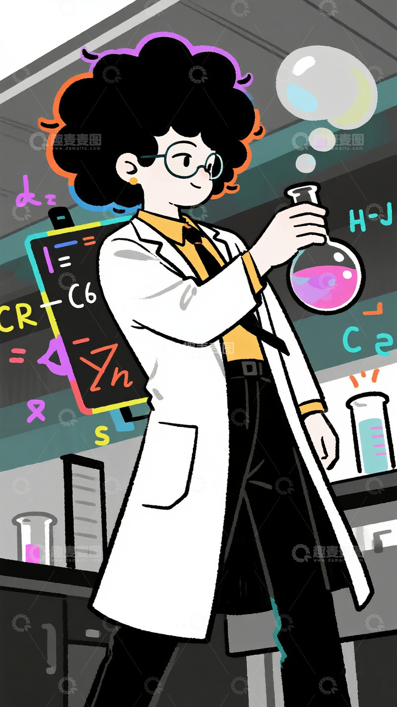 高清大图下载【趣麦麦图】个性教师素材