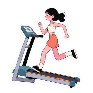 一个女孩在跑步