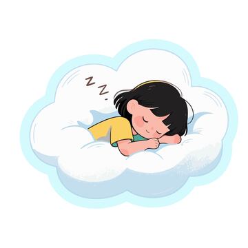 睡着的可爱女孩