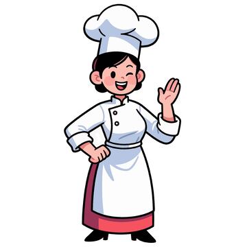 女厨师卡通人物