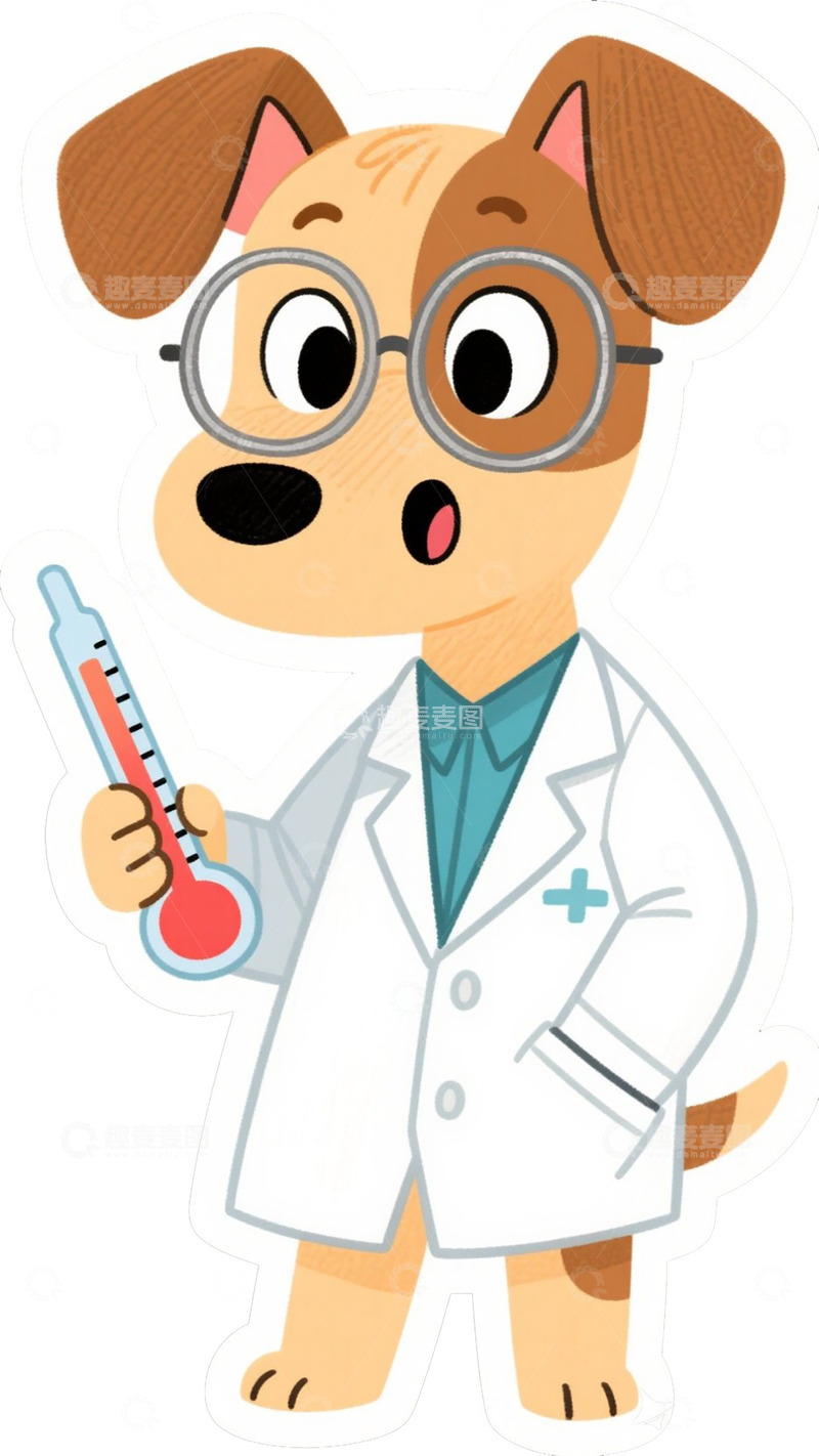 高清大图下载【趣麦麦图】宠物医生动物拟人2