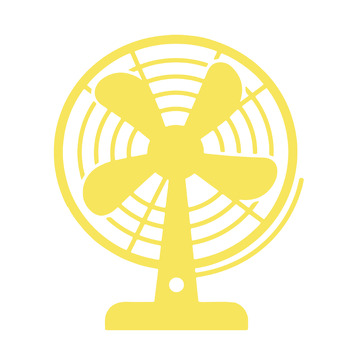 夏日风扇简约图标