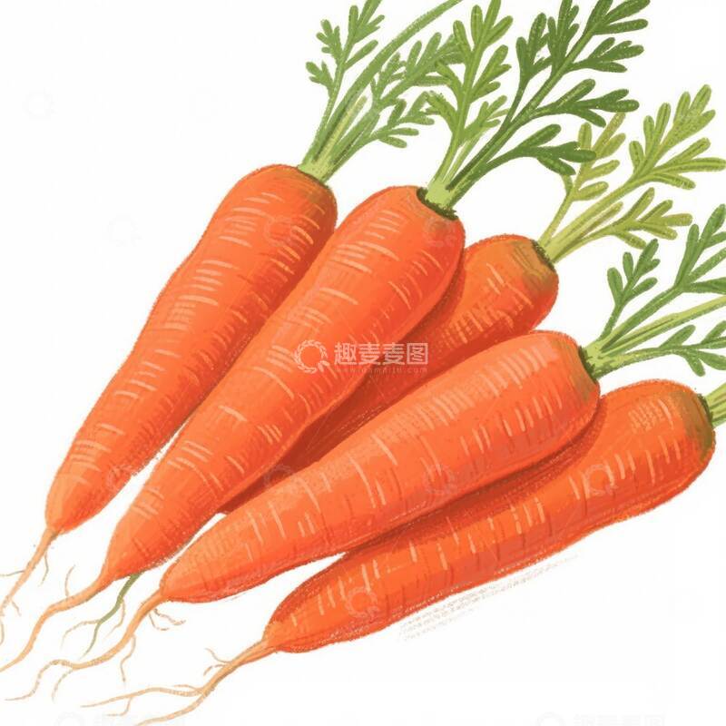 高清大图下载【趣麦麦图】胡萝卜  软糯  绵软  