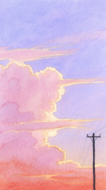 天空插画治愈壁纸1