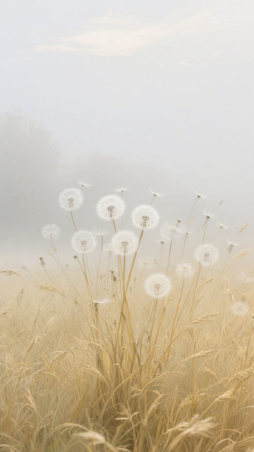 蒲公英原野治愈系壁纸4
