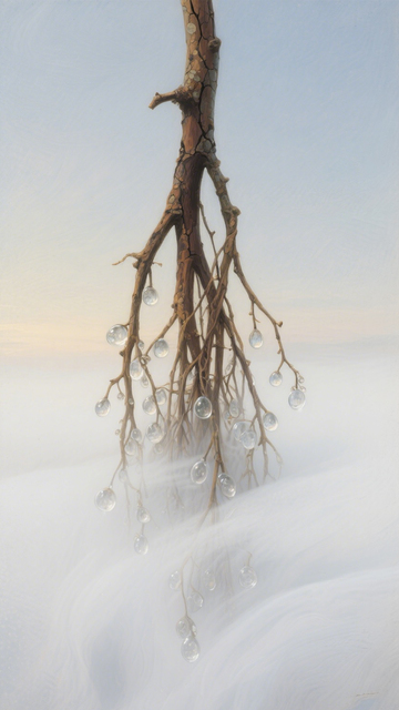 枯根迷雾超现实艺术壁纸