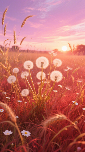 蒲公英原野治愈系壁纸2