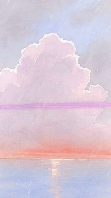 天空插画治愈壁纸2