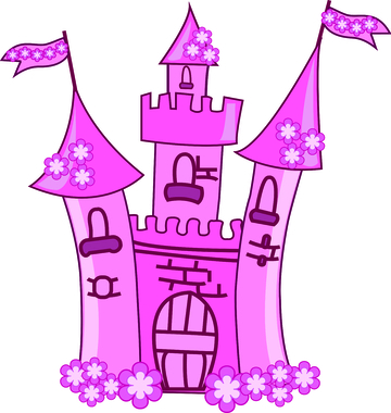 粉色卡通城堡