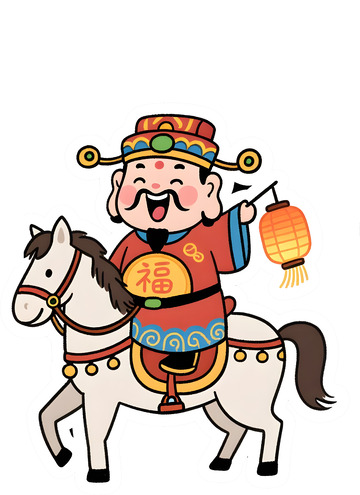 春节喜庆财神爷