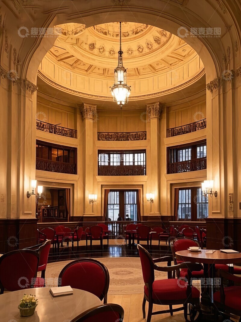 高清大图下载【趣麦麦图】高级感酒店大厅装修设计摄影