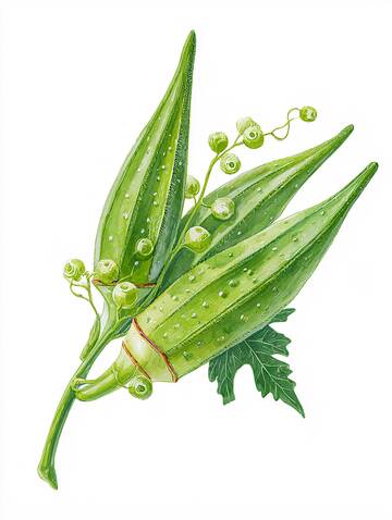 秋葵  黏滑  胶润 