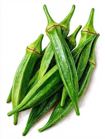 秋葵  嫩滑  黏糯 